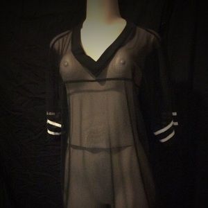 Forever 21 Medium Mesh Long Jersey Tee